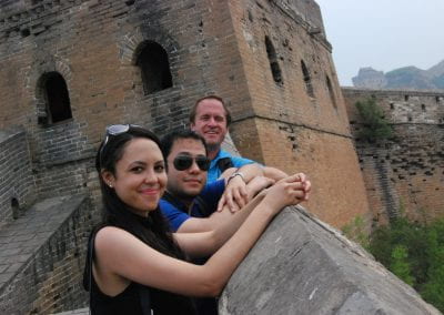 Students on the Great Wall of China, Beijing