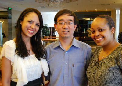 Two students with a Chinese Lawyer