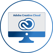 ATS Media Center iMac icon with Adobe logo