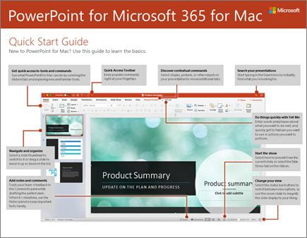 Thumbnail image of the PowerPoint for Mac Guide - Click to launch the guide