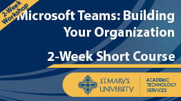 2-week short course poster image for Microsoft Teams